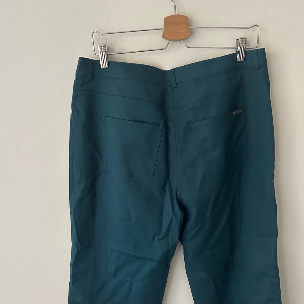St. John Straight Ankle Pants in Teal Size 12 - Picture 8 of 8